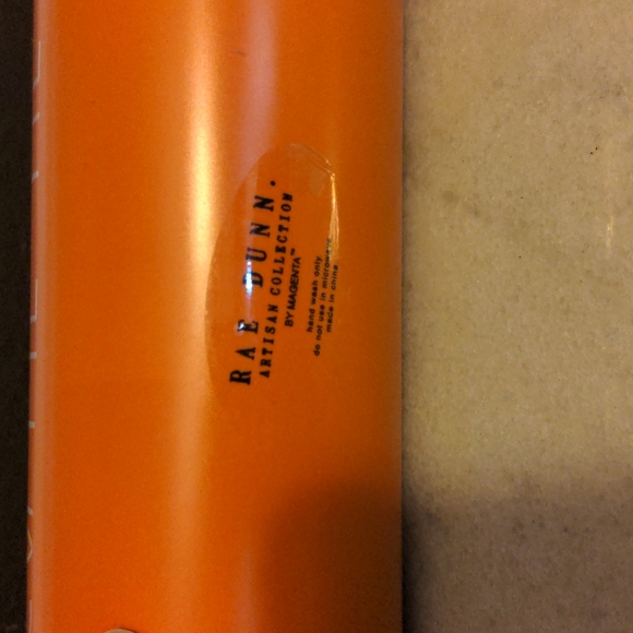 Rae Dunn Cutie Pie orange and white rolling pin NWT - Picture 3 of 4